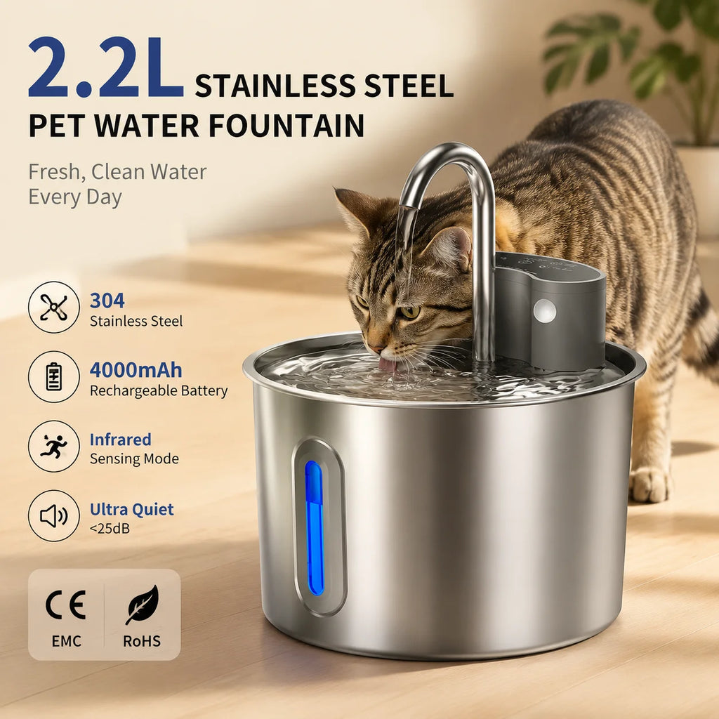 Bebedor de agua para tu felino