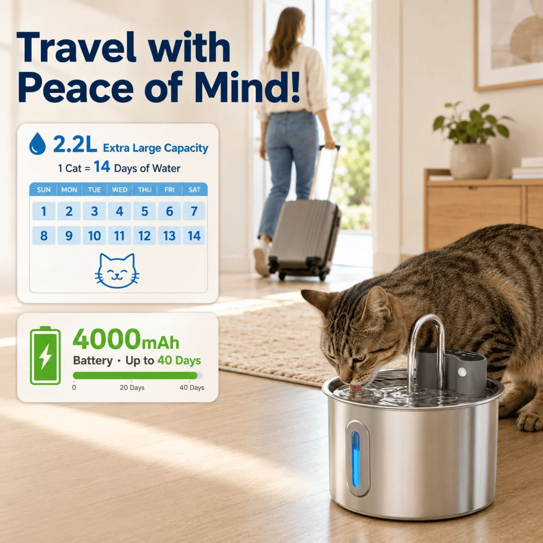 Bebedor de agua para tu felino